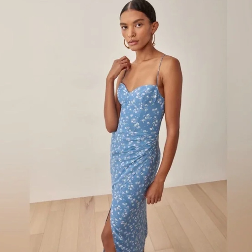 Kourtney Dress Blue Floral